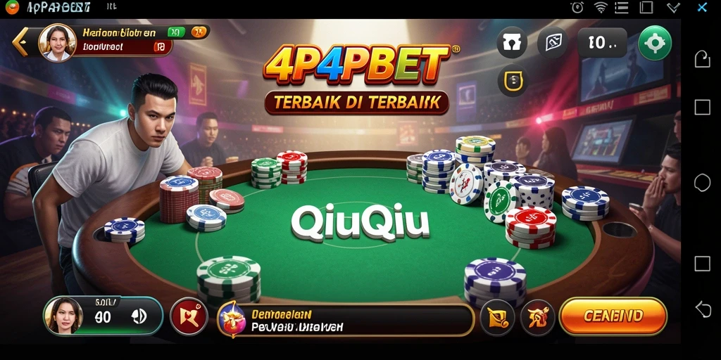 Tampilan menarik dari gameplay QiuQiu di 4P4PBET.
