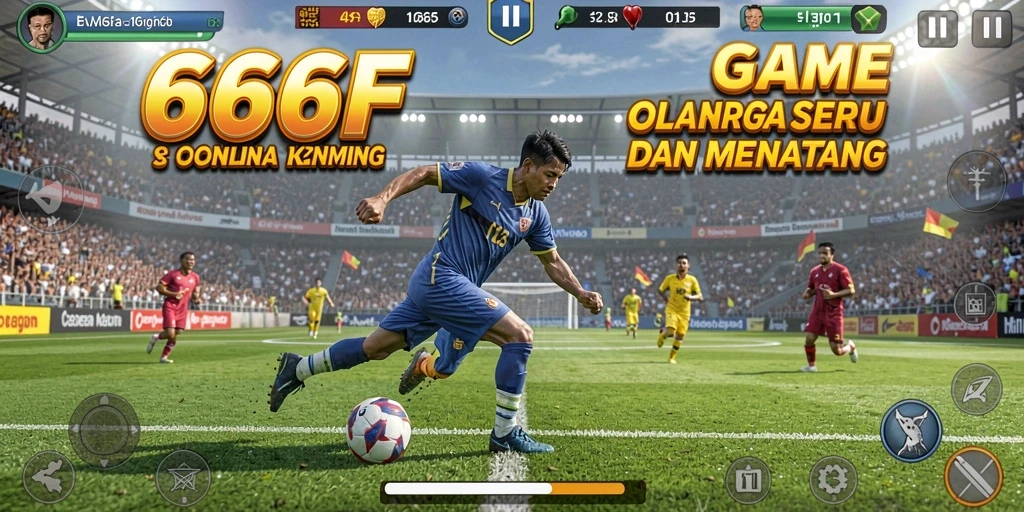 Gameplay menarik dalam 666F yang menunjukkan aksi olahraga seru.