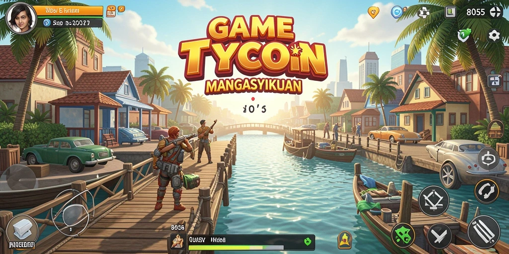 Tampilan gameplay menarik dari 8055 yang memikat pemain Tycoon.
