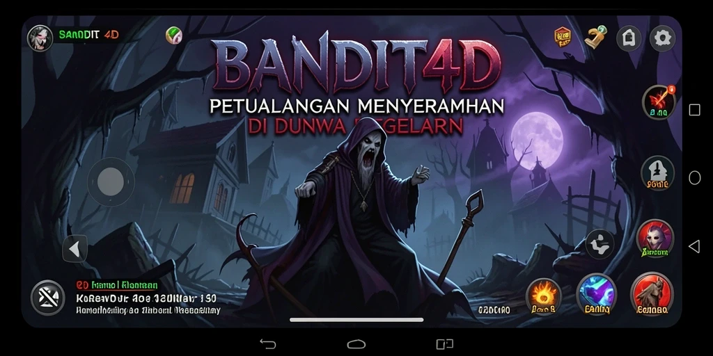 Screenshot gameplay BANDIT4D dengan nuansa horor yang menegangkan.