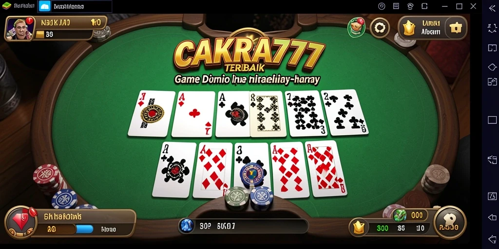 Tangkapan layar permainan CAKRA777 dengan aksi seru Domino.