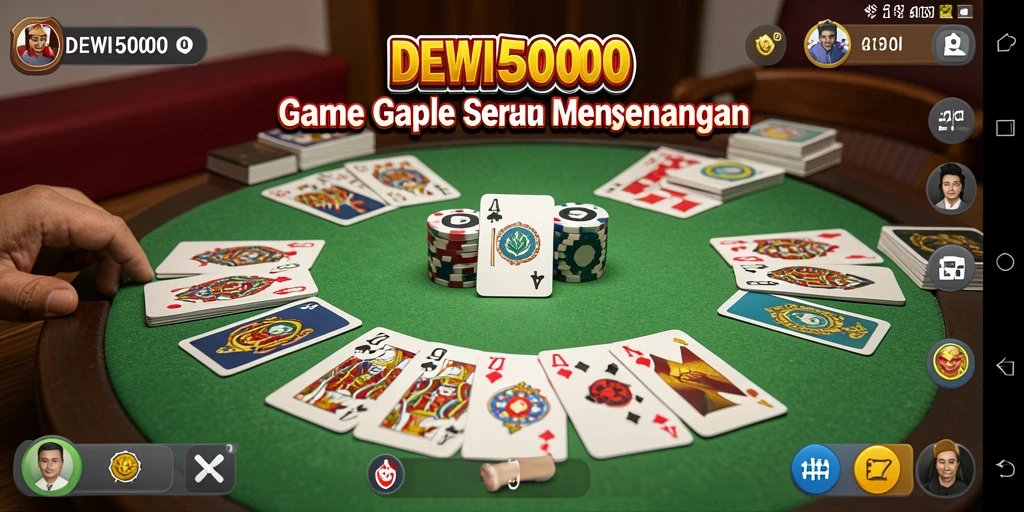 Tampilan menawan gameplay Gaple DEWI5000 yang seru.