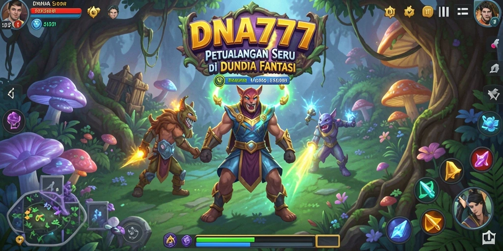 Tangkapan layar DNA777 menampilkan aksi seru gameplay RPG.