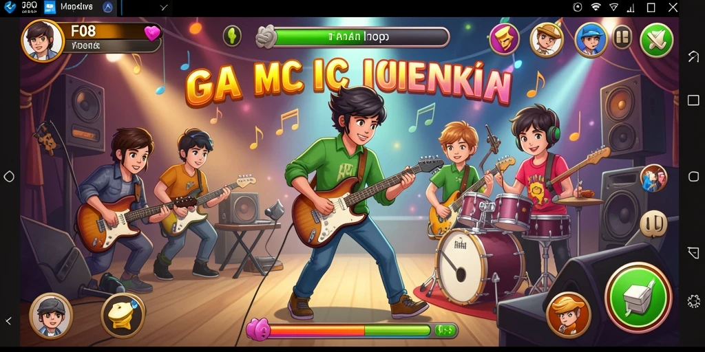 Tampilan gameplay F08 yang menarik dan interaktif.