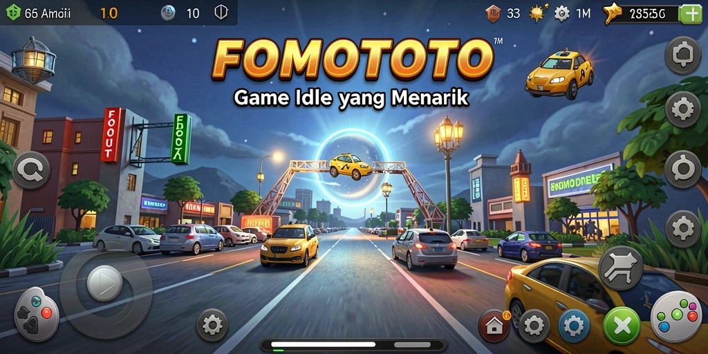 Tampilan gameplay FOMOTOTO yang seru dan menarik.