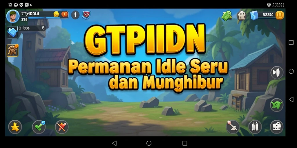 Screenshot gameplay GTPIDN yang menunjukkan momen seru saat bermain Idle.