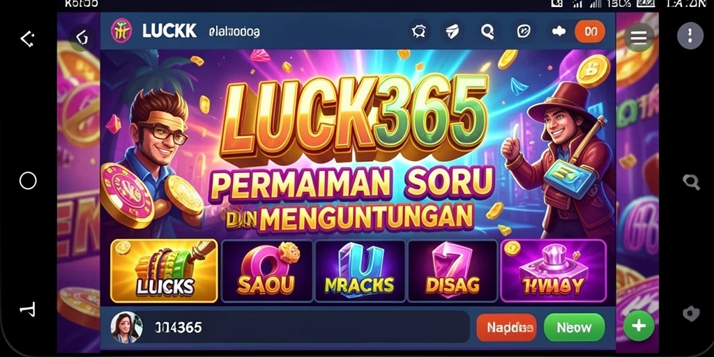 Tampilan menarik dari gameplay Slot di LUCK365.