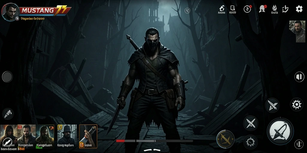 Tampilan seram dari gameplay MUSTANG77 yang penuh ketegangan.