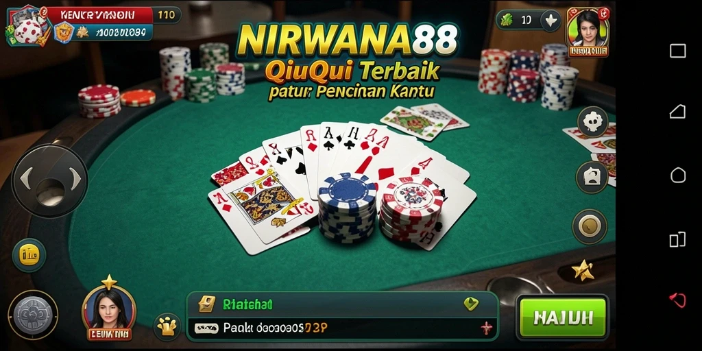 Tampilan menarik dari gameplay QiuQiu di NIRWANA88.