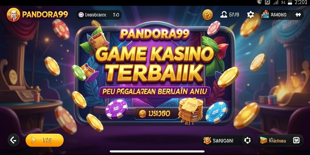 Screenshot gameplay PANDORA99 menampilkan suasana Kasino yang seru dan interaktif.