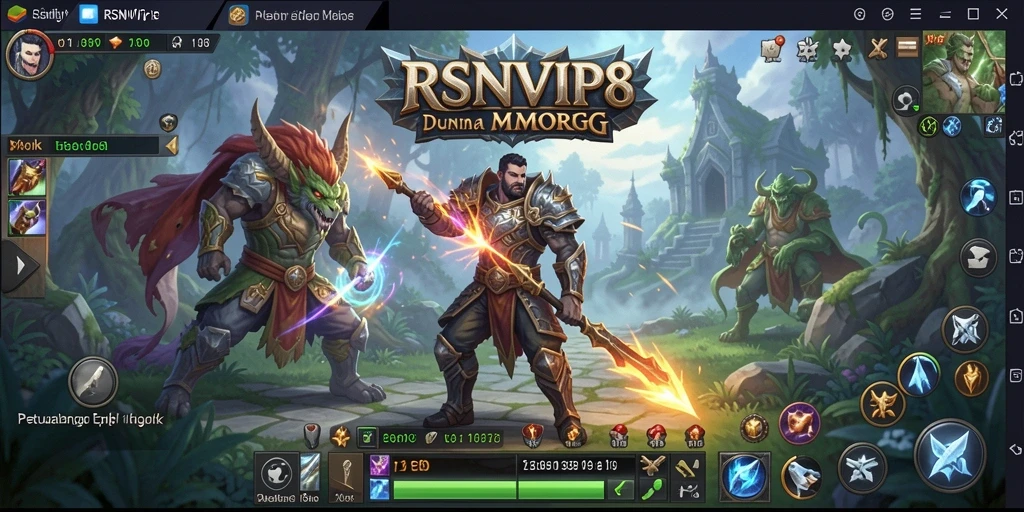 Tampilan gameplay yang mendebarkan dan penuh aksi dari RSNVIP8.
