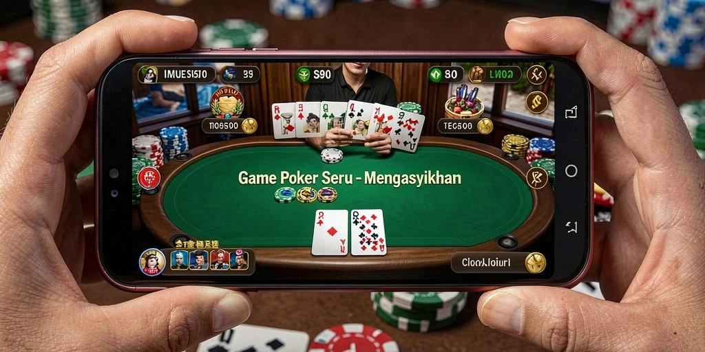 Tampilan gameplay S80 dengan suasana Poker yang mendebarkan.