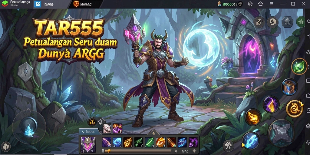 Screenshot gameplay TAR555 yang menunjukkan aksi pertarungan seru dan eksplorasi dunia.